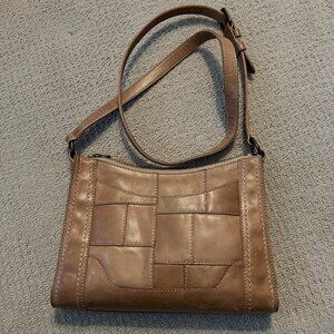 Frye Crossbody Bag – Camel Brown Leather